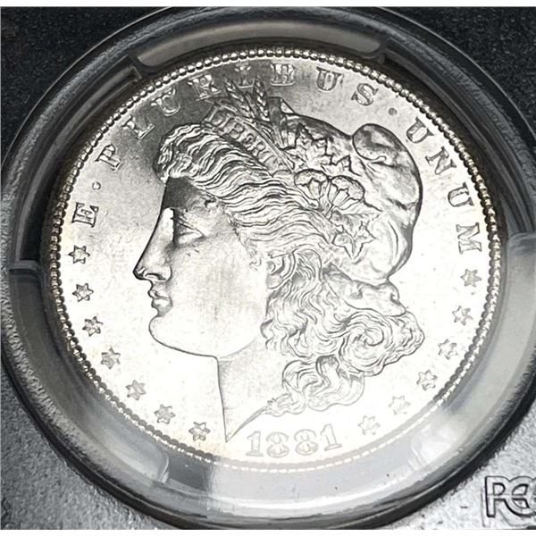 Premium Quality 1881-S Morgan Silver Dollar PCGS MS66