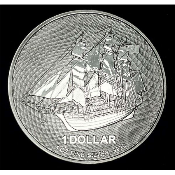 2021 Cook Island Sailing Ship 1 ozt .999 Silver