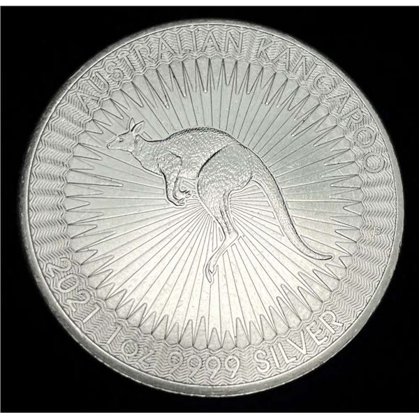 2021 Australia $1 Kangaroo 1 ozt .9999 Silver