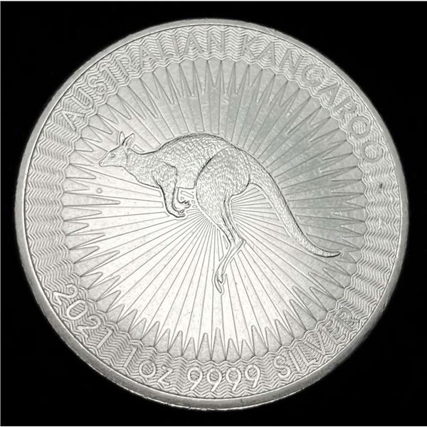 2021 Australia $1 Kangaroo 1 ozt .9999 Silver
