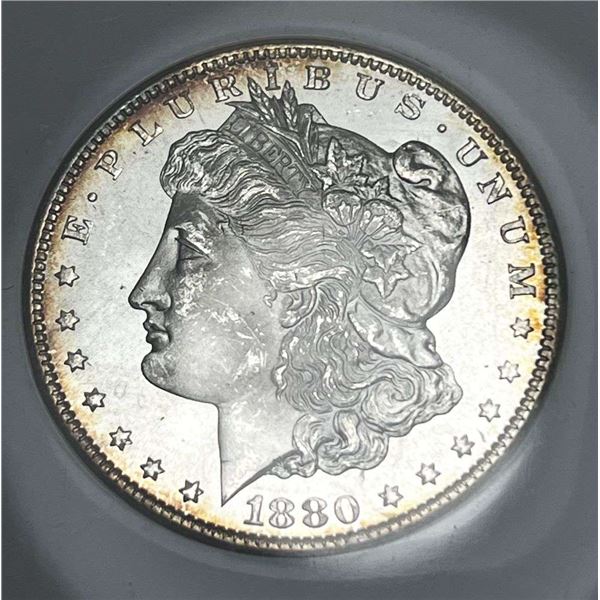 Premium Quality 1880-S Morgan Silver Dollar NGC MS65