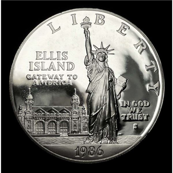 1986-S Statue of Liberty Proof Silver Commemorative Dollar