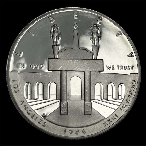 1984-S Olympic Proof Silver Commemorative Dollar