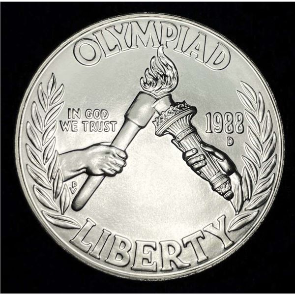 1988-D Olympic Silver Commemorative Dollar