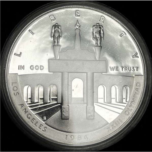 1984-S Olympic Proof Silver Commemorative Dollar