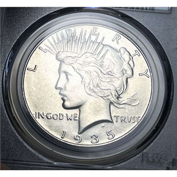 1935 Peace Silver Dollar PCGS MS63