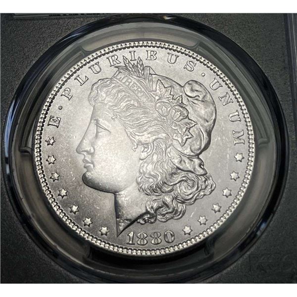 1880 Morgan Silver Dollar PCGS MS66
