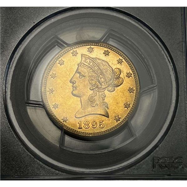 1895 $10 Gold Liberty Head PCGS MS64