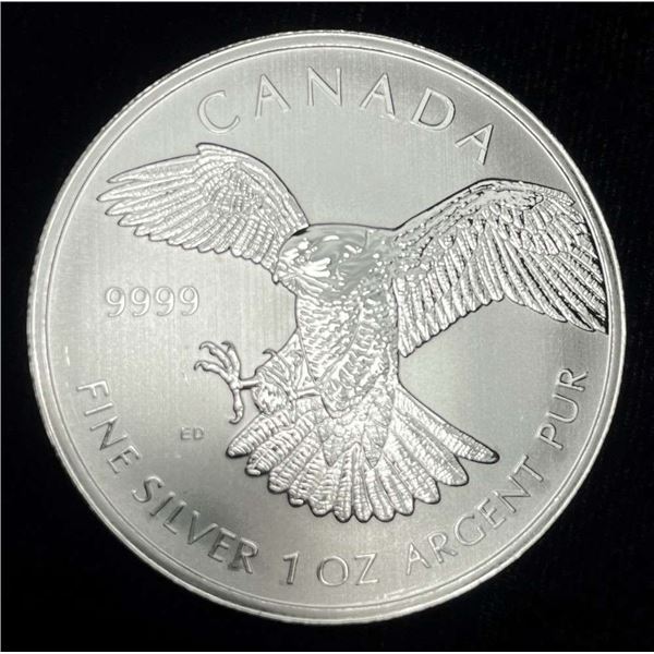 2014 Canada $5 Bald Eagle 1 ozt .9999 Silver