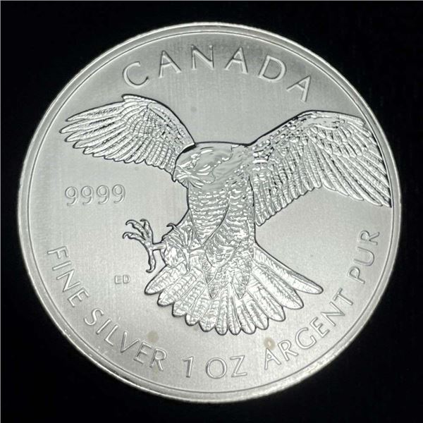 2014 Canada $5 Bald Eagle 1 ozt .9999 Silver