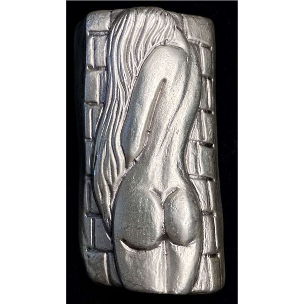 7 ozt Bison Bullion High Relief Errotica .999 Silver Bar