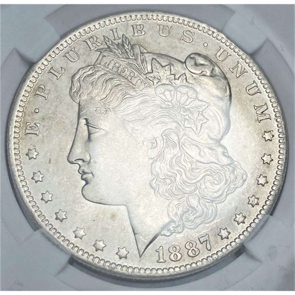 1887-O Morgan Silver Dollar MS64