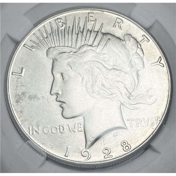 1928-S Peace Silver Dollar MS63+
