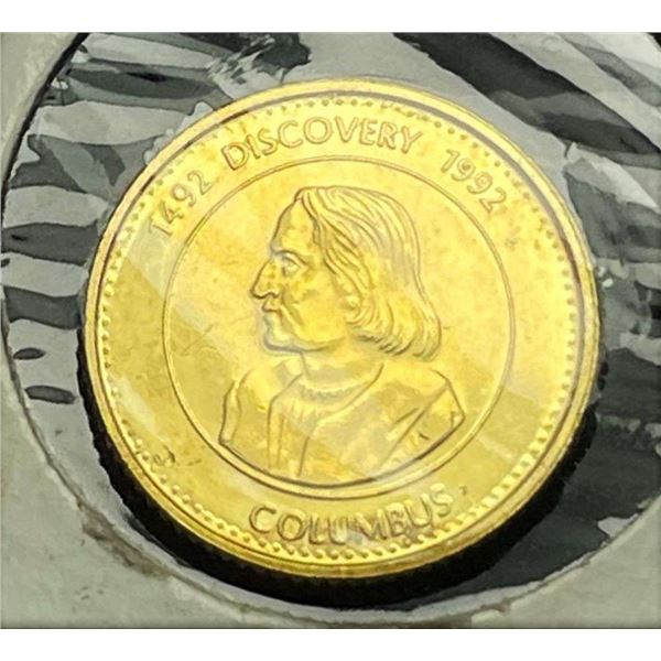 1492 Discovery 1992 Columbus Santa Monica Gold Token