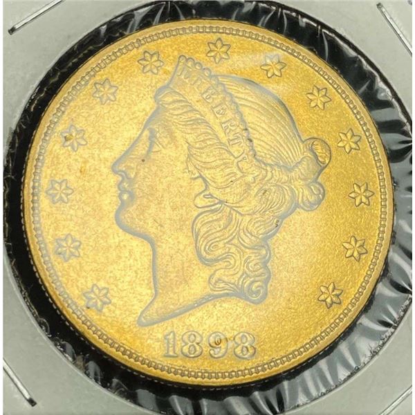 1898-S Liberty Head $20 Gold AU