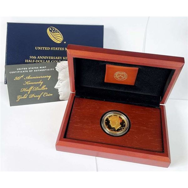 1964-2014 Kennedy 50th Anniversary Gold Proof Half Dollar