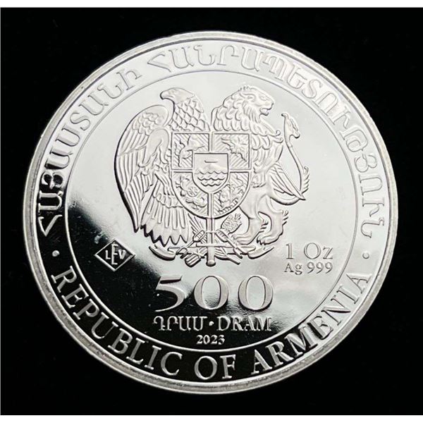 2023 Republic Of Armenia "Noah's Ark" Proof 1 ozt .999 Silver