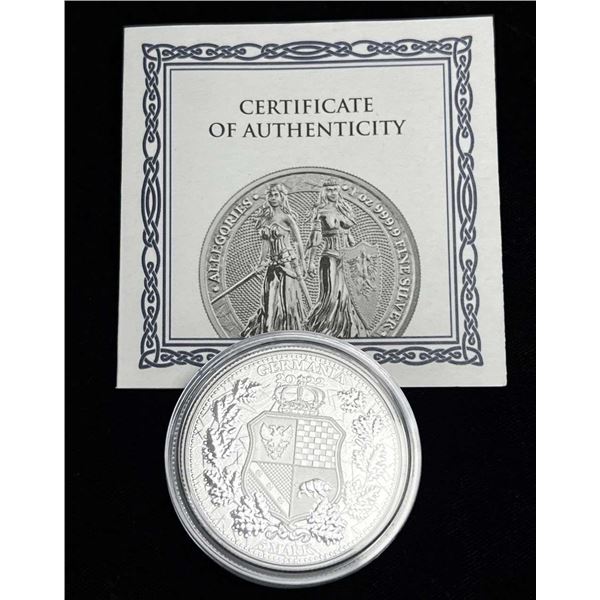 2022 Germania 5 Mark Allegories 1 ozt .999 Silver