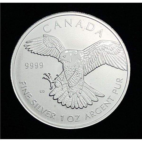 2014 Canada $5 Bald Eagle 1 ozt .9999 Silver