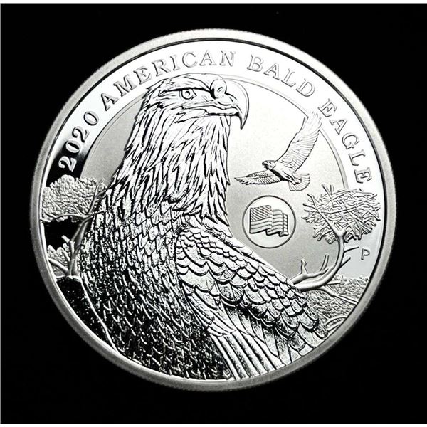 2020-P Tuvalu Proof American Bald Eagle 1 ozt .9999 Silver