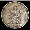 Image 1 : 1946 Great Britain 3 Pence Key Date