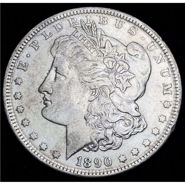 1890 Morgan Silver Dollar AU Details