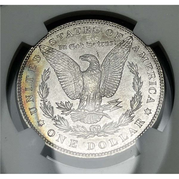 Monster Rainbow 1886 Morgan Silver Dollar NGC MS63