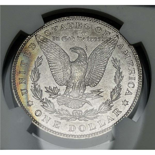 Monster Rainbow 1896 Morgan Silver Dollar NGC MS63