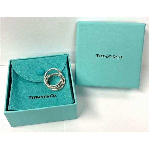Tiffany & Co. Triple Rolling Band Ring .925 Sterling Silver
