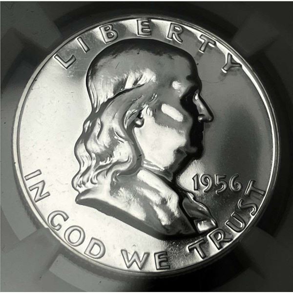1956 Franklin Silver Half Dollar Type 2 NGC PF68