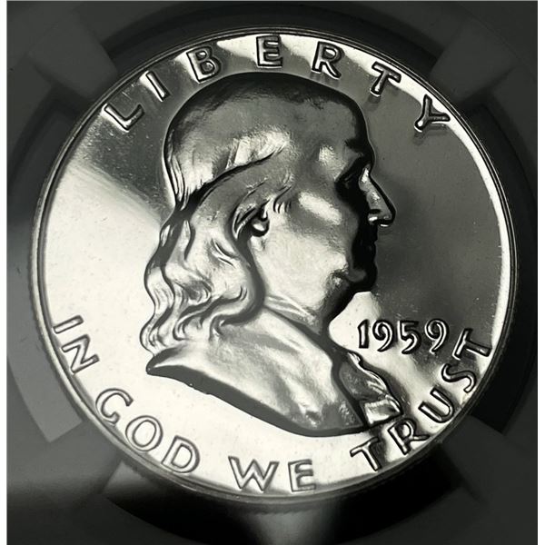 1959 Franklin Silver Half Dollar NGC PF68