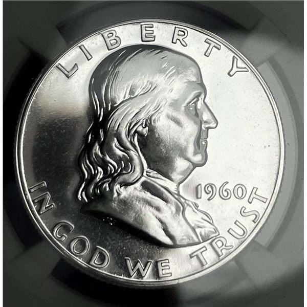 1960 Franklin Silver Half Dollar NGC PF68