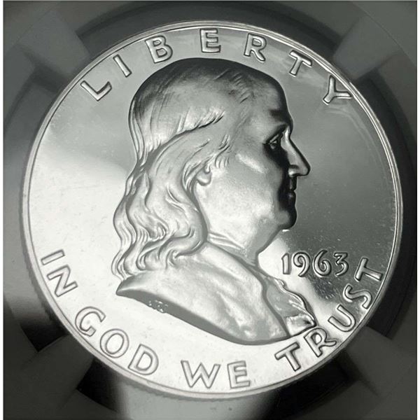 1963 Franklin Silver Half Dollar NGC PF68