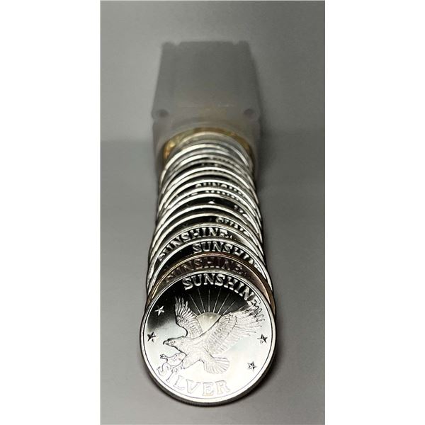 Roll (20-coins) Vintage Sunshine Mining Proof 1 ozt .999 Silver