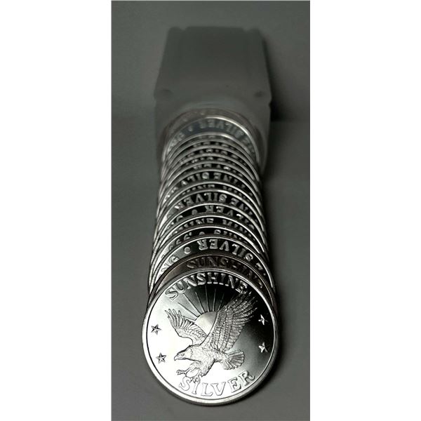 Roll (20-coins) Vintage Sunshine Mining Proof 1 ozt .999 Silver