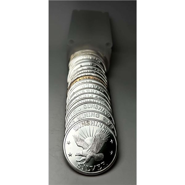 Roll (20-coins) Vintage Sunshine Mining Proof 1 ozt .999 Silver