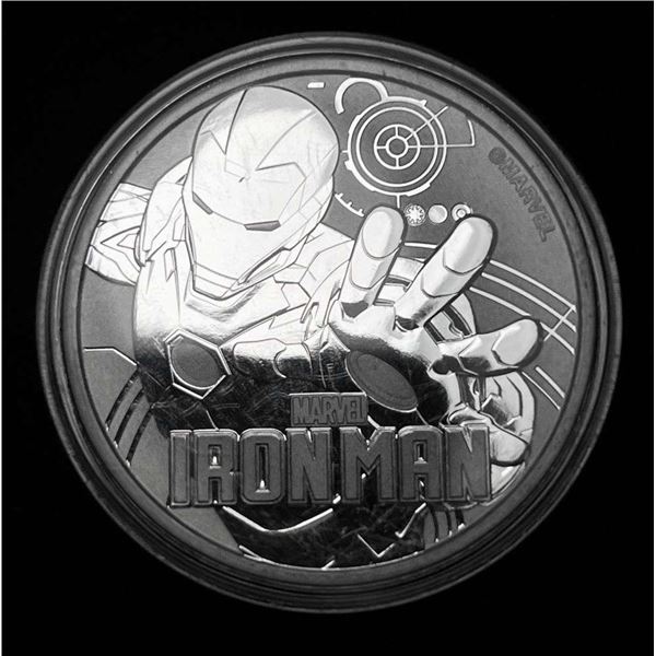 2018 Tuvalu $1 Marvel Ironman 1 ozt .9999 Silver