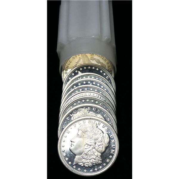 Roll (10-coins) Golden State Mint Morgan Design Proof 1/2 ozt .999 Silver