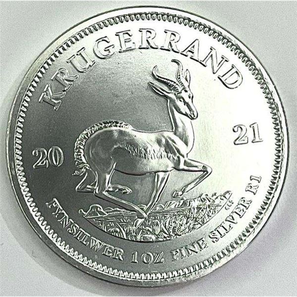 2021 South Africa Krugerrand 1 ozt Silver Coin