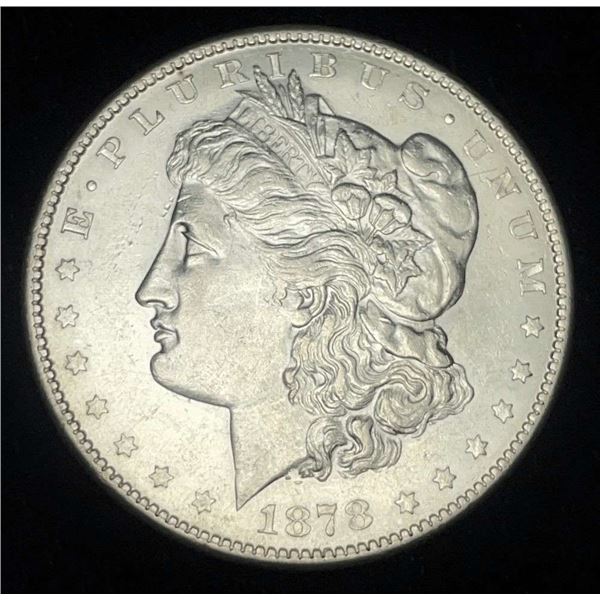 1878-S Morgan Silver Dollar AU55