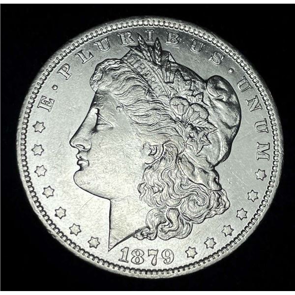 1879-O Morgan Silver Dollar AU58