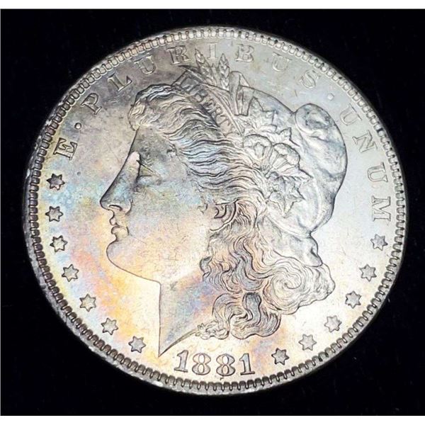 Nice Toning 1881-O Morgan Silver Dollar MS63