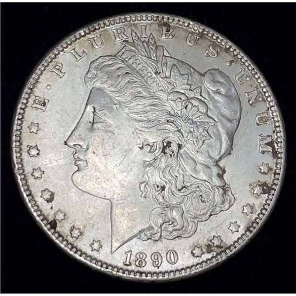 1890 Morgan Silver Dollar MS60+