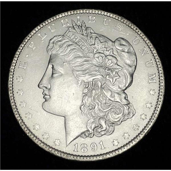 1891 Morgan Silver Dollar MS63/64