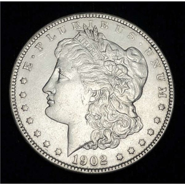 1902 Morgan Silver Dollar AU58