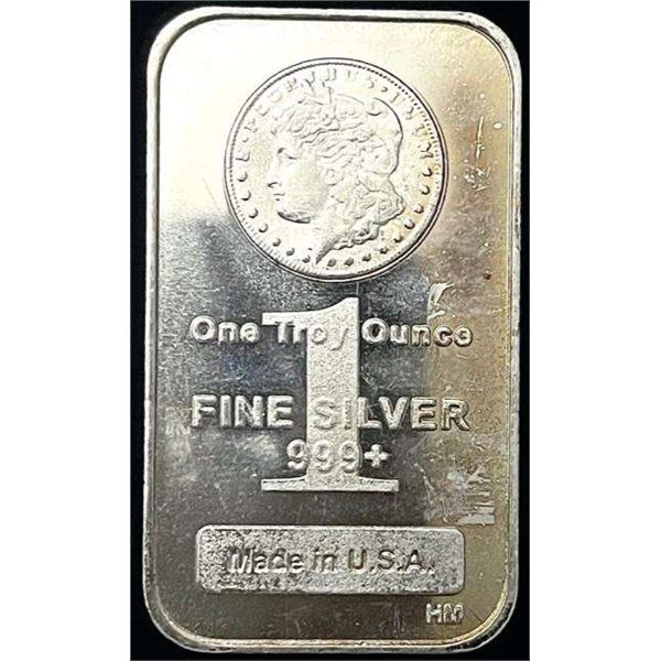 Highland Mint Morgan Design 1 ozt .999 Silver Bar
