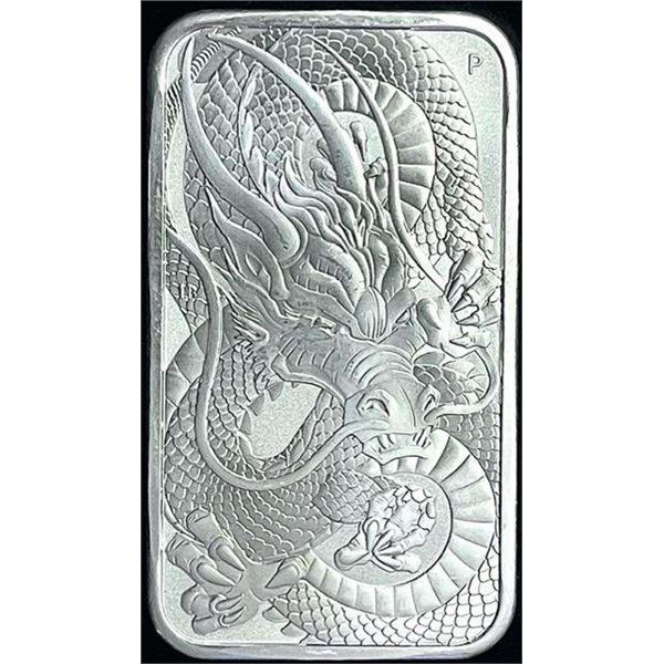 2021 Australia Dragon 1 ozt .9999 Silver Bar $1