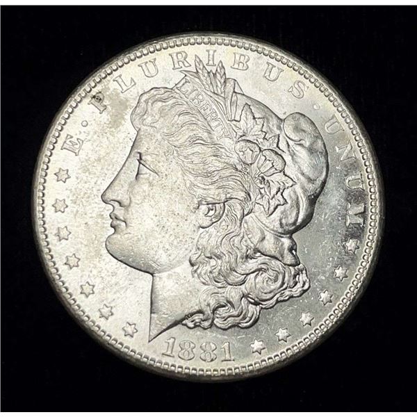 1881-S Morgan Silver Dollar MS63
