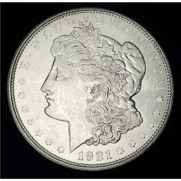 1921-D Morgan Silver Dollar MS63