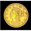 Image 1 : Last Minute! 1878 Gold Liberty Head $2.50 AU58